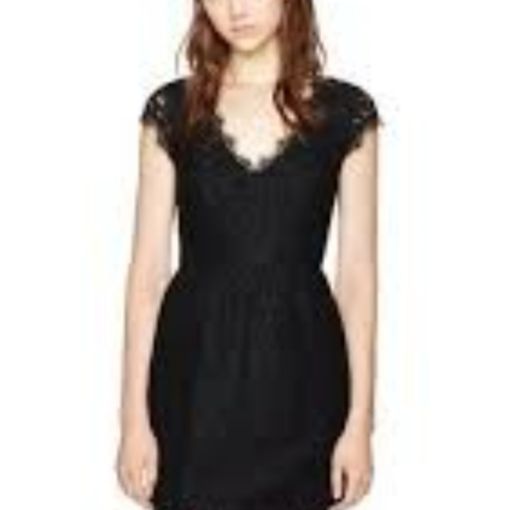 Aritzia Babaton Black Lace Dress Size 2